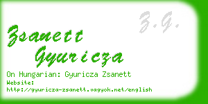 zsanett gyuricza business card